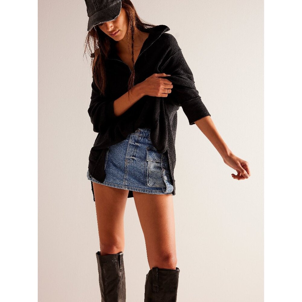 FREE PEOPLE Walk Away Tunic / Black